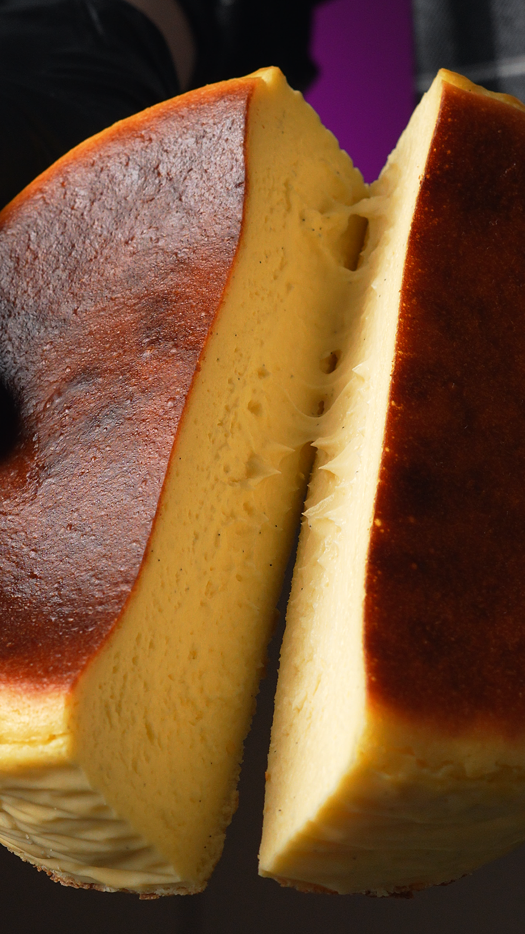 Basque Cheesecake: Burnt-Top, Creamy Inside